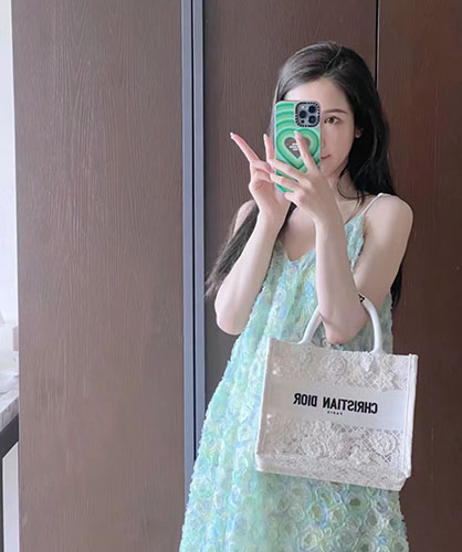 迪奥蕾丝托特包Tote