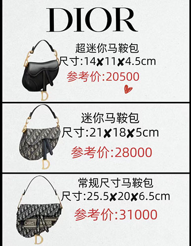 迪奥马鞍包女款