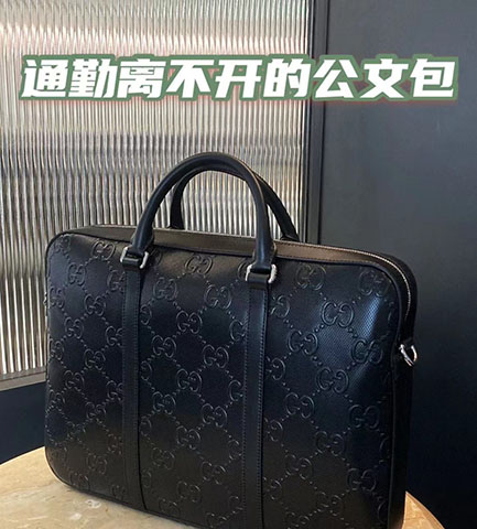 吹爆！宁波奥莱入的古驰男士公文包奢侈品秒变潮流单品