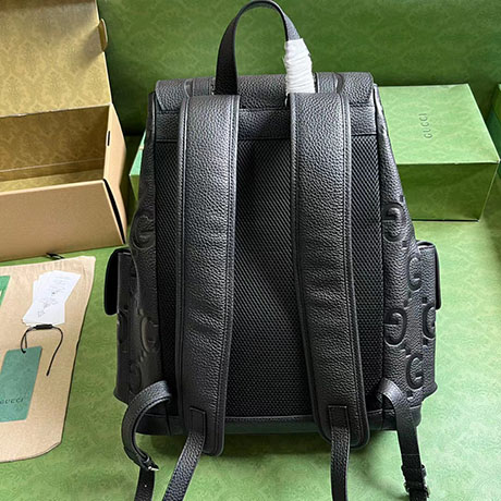 GUCCI 古驰GG印花压纹双肩包型号625770