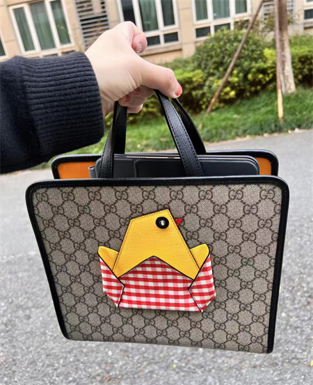 古驰儿童小鸡托特tote包