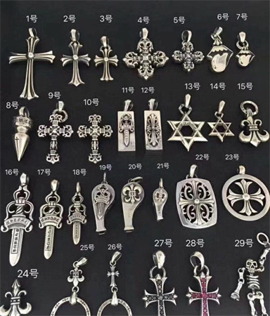克罗心十字架项链男款