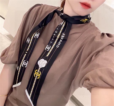 Chanel 香奈儿23年新款双层真丝丝巾