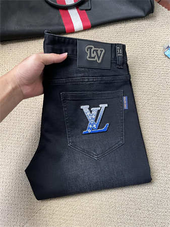 lv直筒牛仔裤