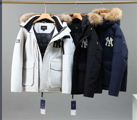 原单MLB工装羽绒服