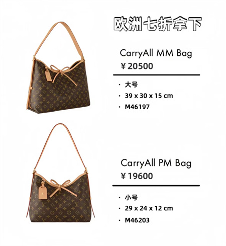 Lv carryall小号手袋