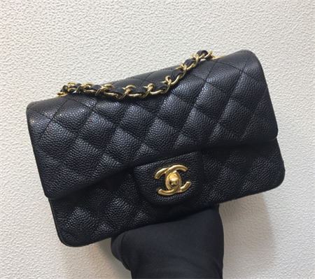 经典款原单Chanel香奈儿CF Mini 1116链条斜跨包荔枝纹牛皮来啦