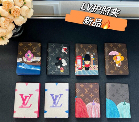 Lv多功能名片护照夹钱包卡包