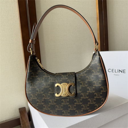 每天认识一个包|Celine Ava 腋下包大Logo老花棕色新品上线