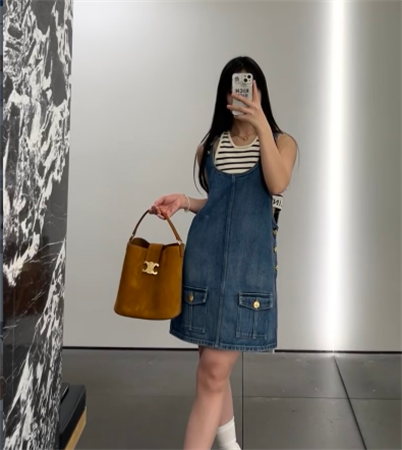 原单celine LOUISE水桶包
