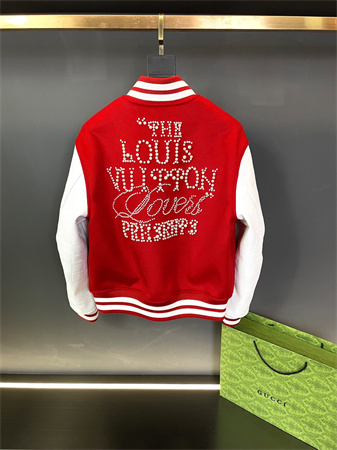 LV 棒球服皮衣