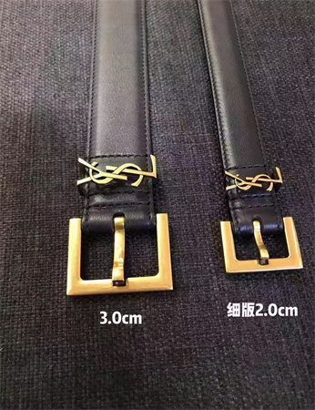 Ysl复古腰带黑银黑金